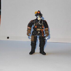 Chap Mei Firefighter Action Figure 4 Inch Toy Figure Gas Mask .